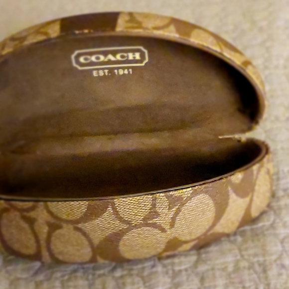 Coach large hard shell sunglasses case - Picture 3 of 5
